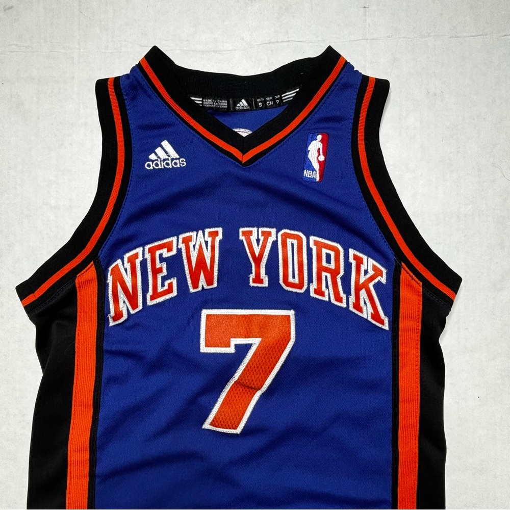 Adidas New York Knicks #7 Carmelo Anthony Blue NBA Swingman Jersey - Picture 2 of 7